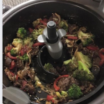 Oksekød med sesam og broccoli i Actifry